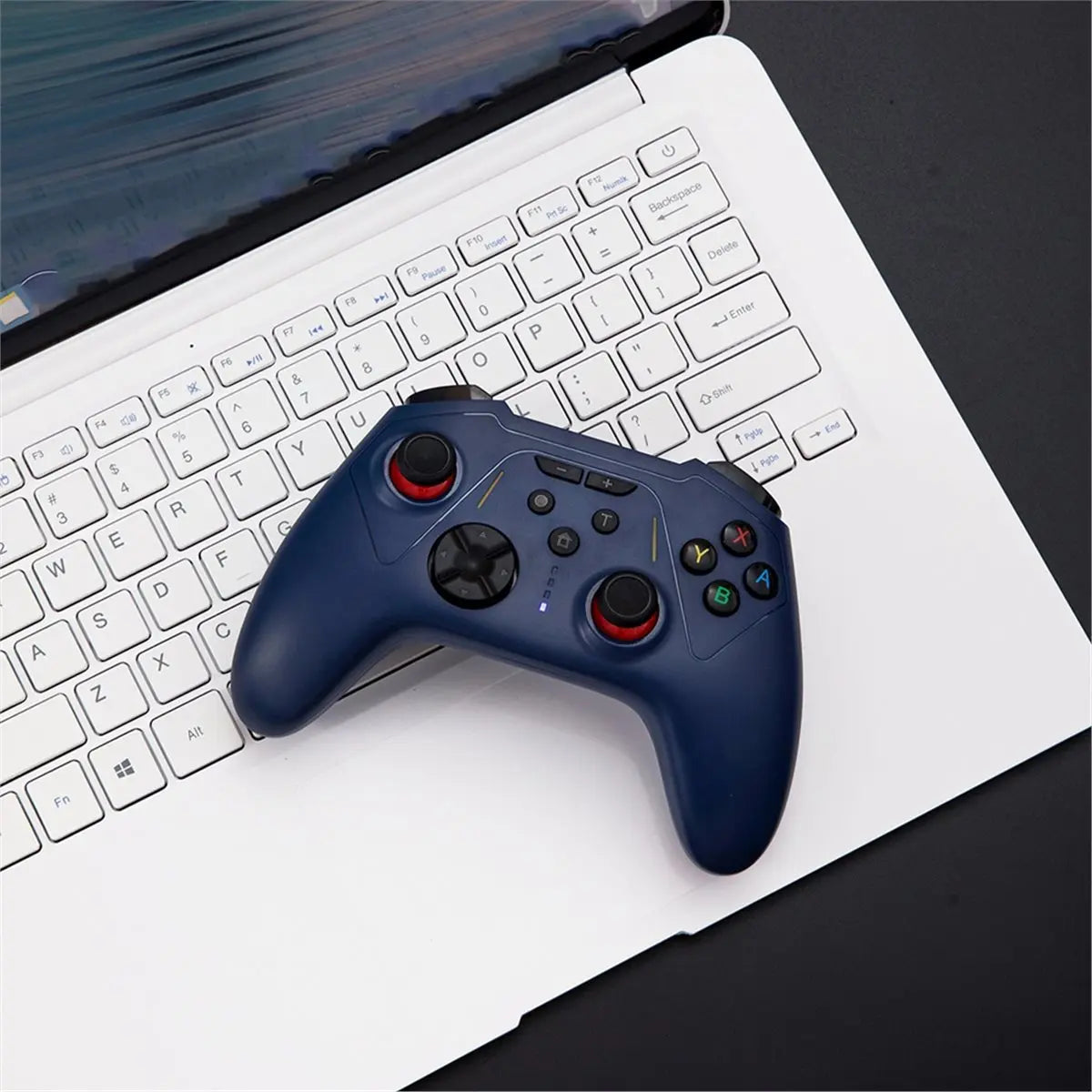 Wireless Gamepad for Switch 2 NS/PC/Android/IOS,Hall Effect Trigger Gaming Controller with Six Motion Sensing White