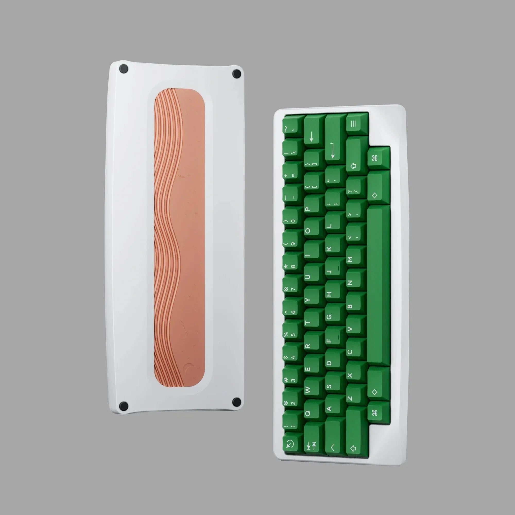 KBDfans Agar Keyboard kit EC version with silver alu plate without EC swiches