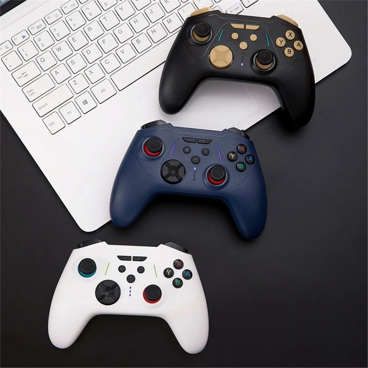 Wireless Gamepad for Switch 2 NS/PC/Android/IOS,Hall Effect Trigger Gaming Controller with Six Motion Sensing White